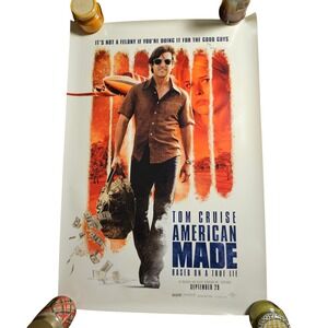 American Made 2017 Original Movie Poster 27x40 Tom Cruise Sarah Wright D/S